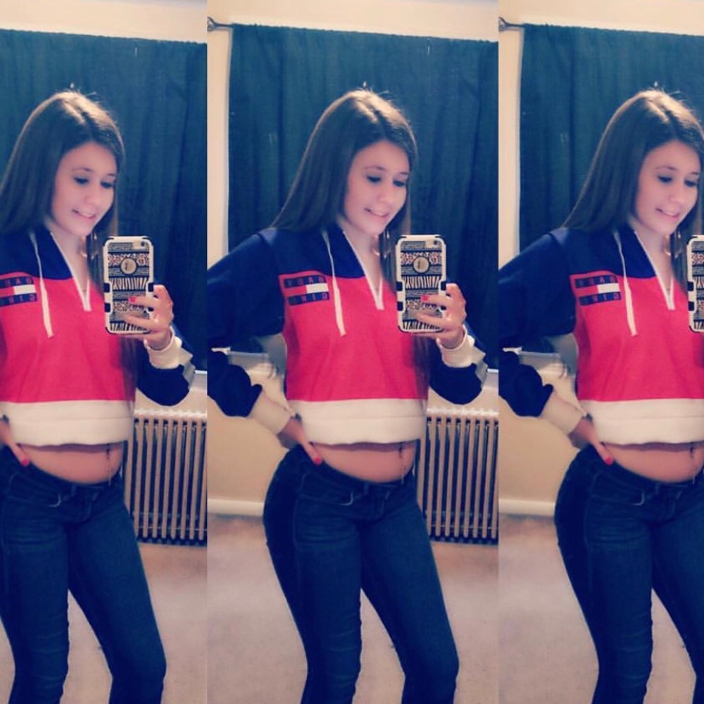 Baby Girl Cropped Hoodie
